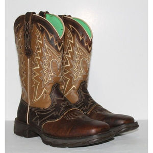 Durango Womens Brown Leather Lady Rebel Cowgirl Mid Calf Boots Size 6.5M